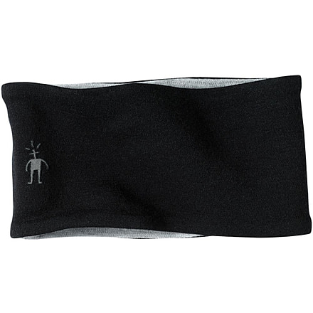 Smartwool NTS Mid 250 Reversible Headband-Black/Silver Grey