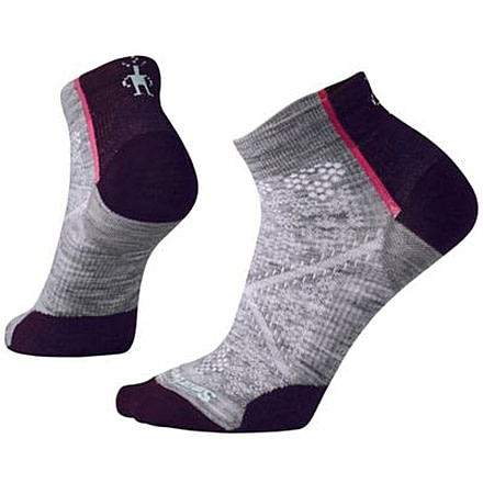 Smartwool PhD Cycle Ultra Light Low Cut Sock - Women's, Light Gray, Small SW001112039-S