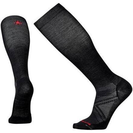 Smartwool PhD Graduated Compression Ultra Light Sock - Men's, Black, Medium SW001322001-M