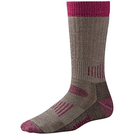 Smartwool PhD Hunt Medium Crew Sock - Womens, Taupe/Berry, Medium, SW001052248M