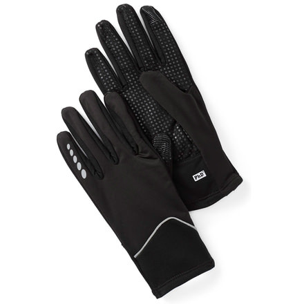 Smartwool PhD HyFi Wind Training Gloves - Mens -Black-Large