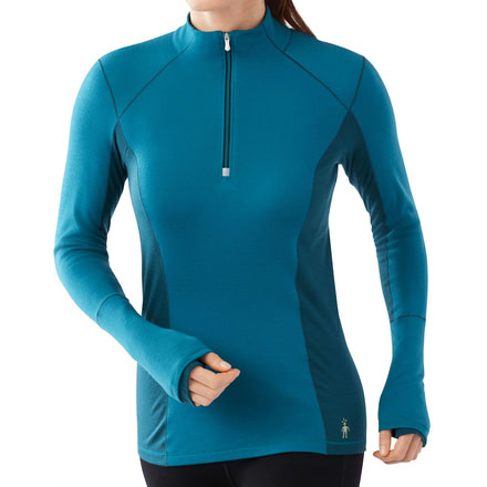 Smartwool Phd Light Zip Tee - Women's-Charcoal Heather-Small