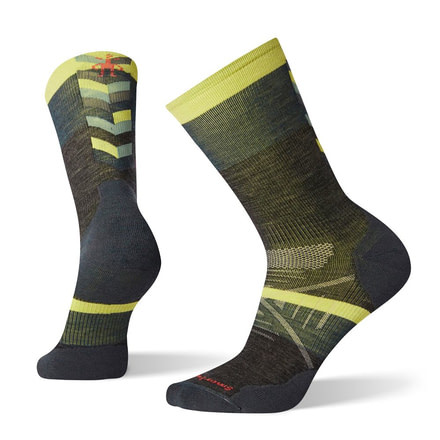 Smartwool PhD Nordic Light Elite Pattern Socks, Charcoal, Medium, SW001093003-M