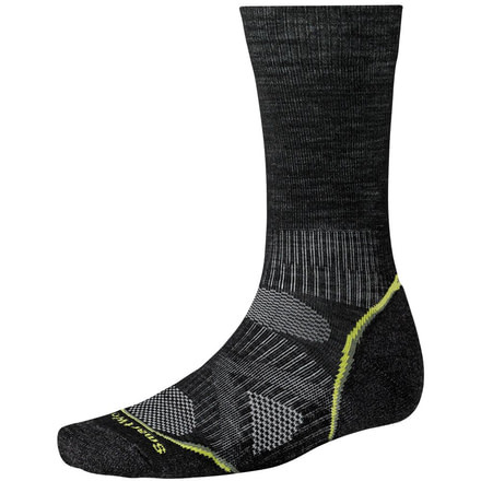 Smartwool PhD Outdoor Light Crew Sock - Men's - Md Gray/Black L