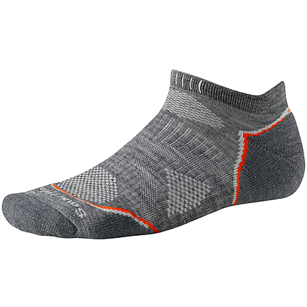 Smartwool PhD Outdoor Light Micro Sock - Men's - Md Gray/Gold XL