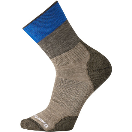 Smartwool PhD Outdoor Light Mid Crew Sock - Men's-Fossil-X-Large