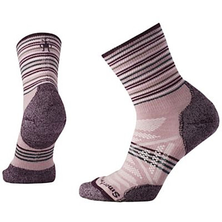 Smartwool PhD Outdoor Light Pattern Mid Crew Sock - Women's, Woodrose, Small SW000766580-S