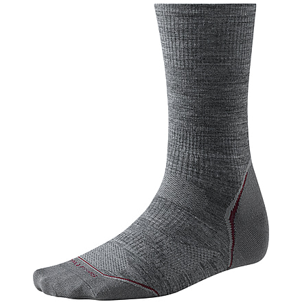 Smartwool PhD Outdoor Ultra Light Crew 3 Pack Socks - Men's-Medium Gray-Large