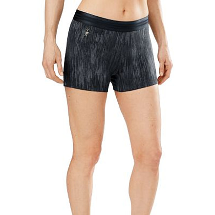 Smartwool PhD Patter Cropped Short - Womens, Charcoal/Black, Extra Large, SW015009698XL