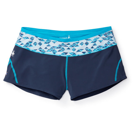 Smartwool PhD Printed Short Womens, Deep Navy, L, SW016036092-L
