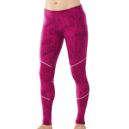 Smartwool Phd Printed Tight - Women's-Berry-Medium