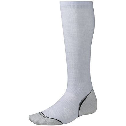 Smartwool PhD Run Graduated Compression Light Sock - Men's-Silver-X-Large