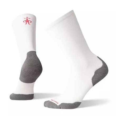 Smartwool PhD Run Light Elite Crew Socks - Mens, White, Extra Large, SW001437122-XL