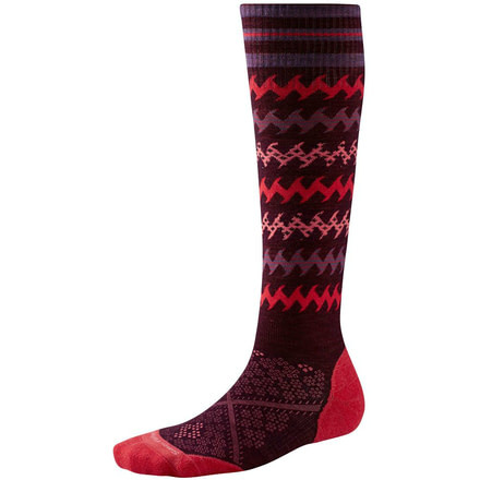 PhD Run Light Elite Knee High Sock - Womens-Aubergine-Medium