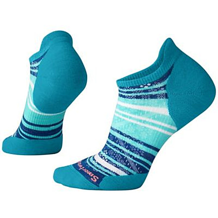 Smartwool PhD Run Light Elite Striped Micro Sock - Women's, Capri, Small SW000772810-S