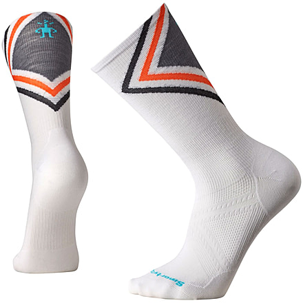Smartwool PhD Run Ultra Light Crew Socks, White, Large, SW001121122-L