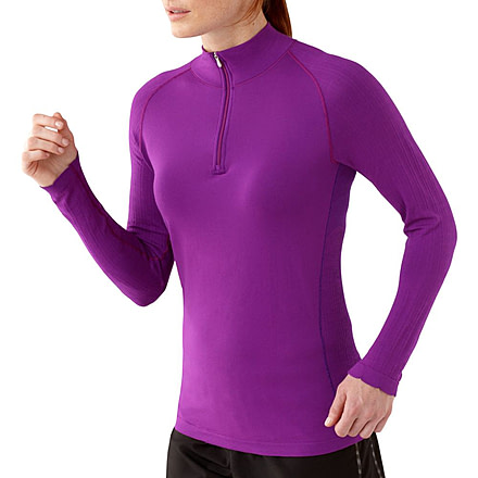Smartwool PhD Run Zip T - Women's-Purple Dahlia-Small