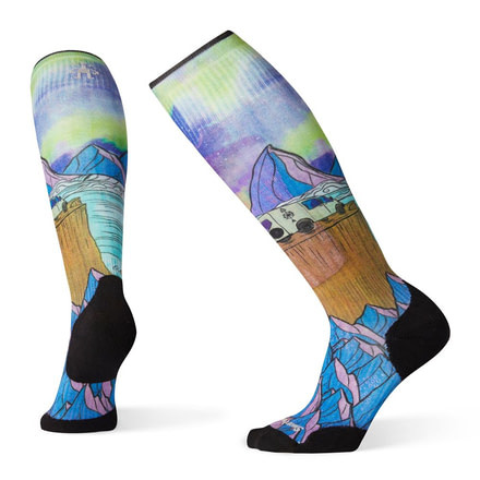 Smartwool PhD Ski Light Elite Northern Dreams Print Socks - Womens, Multi Color, Small, SW001185150-S
