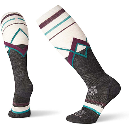 Smartwool PhD Ski Ultra Light Pattern Socks - Womens, Charcoal, Small, SW001503003