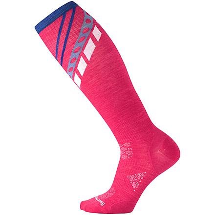 Smartwool PhD Ski Ultra Light Pattern - Women's-Potion Pink-Large