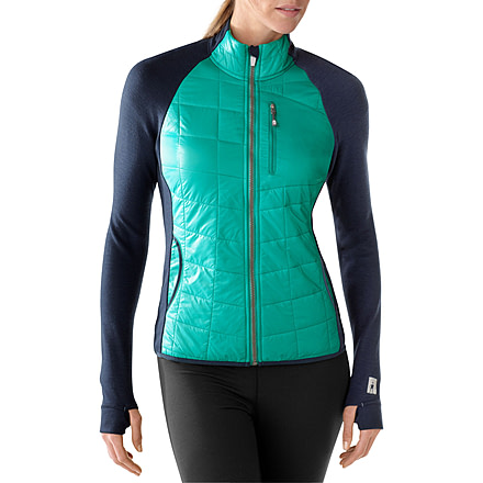 Smartwool PhD Smartloft Divide Full Zip Jacket - Women's-Dark Spearmint-Large