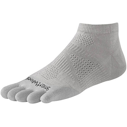 Smartwool PhD Toe Micro Sock - Women's-Silver Grey Heather-Small