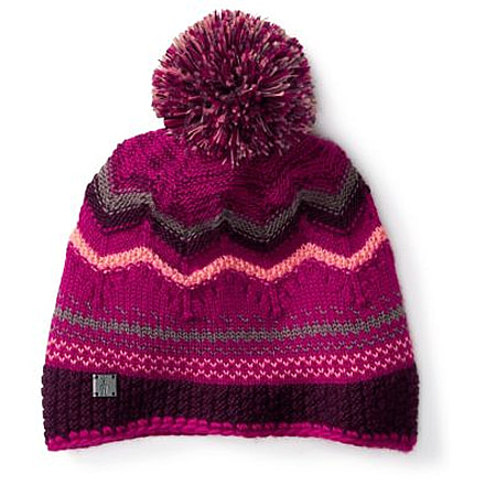 Smartwool Pine Lake Chevron Hat, Berry, One Size, SW0001380441FM