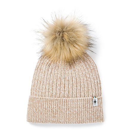 Smartwool Powder Pass Beanie, Camel/Winter White Marl, One Size, SW000464F15-1FM