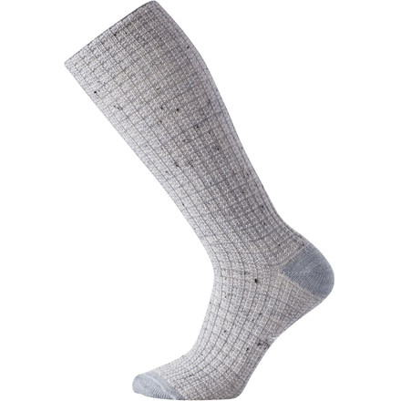 Smartwool Premium Broadmoore Marl Boot Sock - Women's-Blue Ice Heather-Medium
