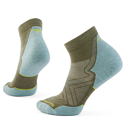 Smartwool Run Targeted Cushion Ankle Socks - Womens, Winter Moss/Frosty Green, Large, SW001675P69100L000