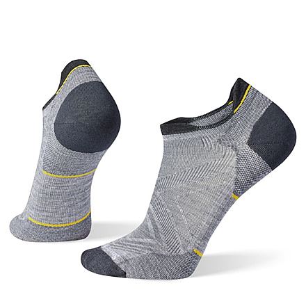 Smartwool Run Zero Cushion Low Ankle Socks - Mens, Light Gray, Medium, SW001651039M