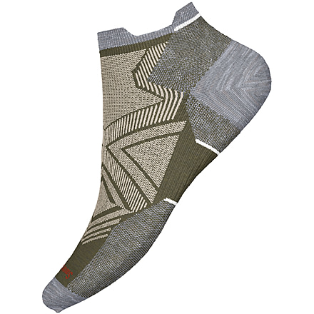 Smartwool Run Zero Cushion Low Ankle Socks - Unisex, Winter Moss, Extra Large, SW001651K181-XL