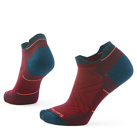 Smartwool Run Zero Cushion Low Ankle Socks - Womens, Tibetan Red, Medium, SW001668A25100M000