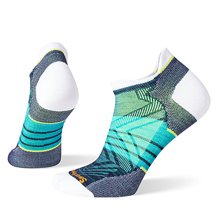 Smartwool Run Zero Cushion Stripe Low Ankle Socks - Womens, White, Large, SW001669122L