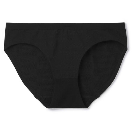 Smartwool Seamless Bikini - Womens, Black, Large, SW016237001-L