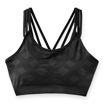 USED Smartwool Seamless Strappy Bra - Women's, Black, Medium, SW000847001M, EDEMO1