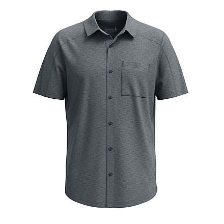 Smartwool Short Sleeve Button Down - Mens, Charcoal Heather, Small, SW016963010100S000
