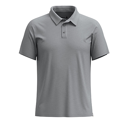 Smartwool Short Sleeve Polo - Mens, Light Gray Heather, Extra Large, SW00236154510XL000