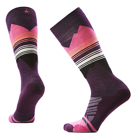 Smartwool Ski Targeted Cushion Pattern OTC Socks - Womens, Purple Iris, Medium, SW001863L90100M000