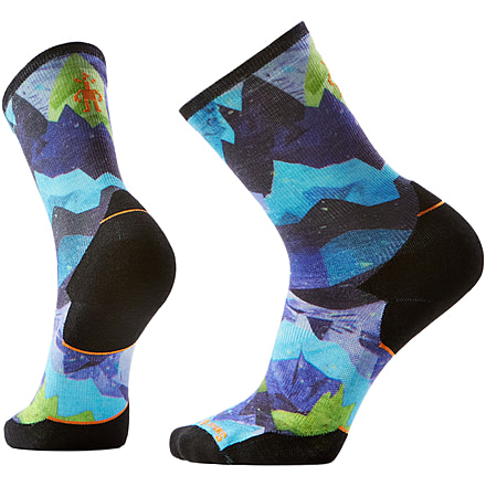 Smartwool Trail Run Targeted Cushion Summit Sector Print Crew Socks