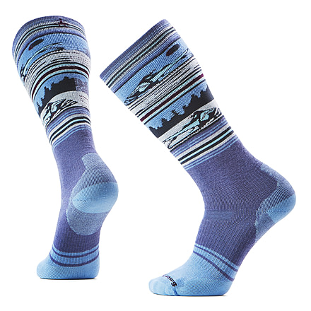 Smartwool Snowboard Full Cushion Snowmobile OTC Socks - Mens, Nightfall Blue, Large, SW002902P43100L000