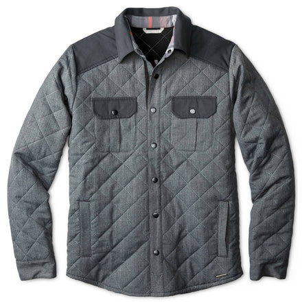 Smartwool Summit County Quilted Shirt Jacket - Men's-Charcoal Heather-Small