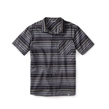 Smartwool Summit County Striped Shirt - Mens, Medium Gray, Medium, SW010023052M