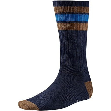 Smartwool Thunder Creek Medium Crew Casual Sock - Men's-Deep Navy Heather-Large