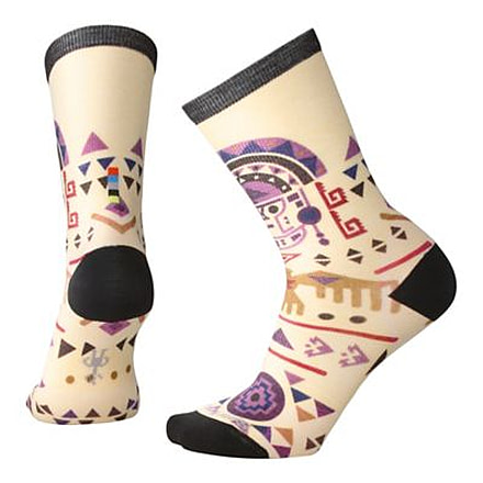Smartwool Totem Valley Print Crew Sock - Women's, Oatmeal, Medium SW003823241-M
