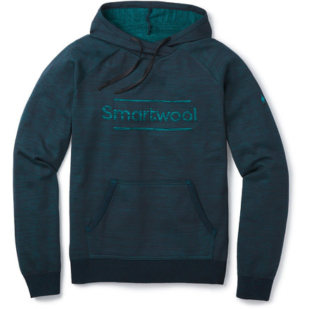 Smartwool Unisex Intraknit Merino Logo Hoodie, Everglade, Small, SW000386B96-S
