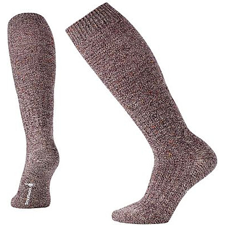 Smartwool Wheat Fields Knee High Sock - Women's, Bordeaux Heather, Medium SW0SB615587-M