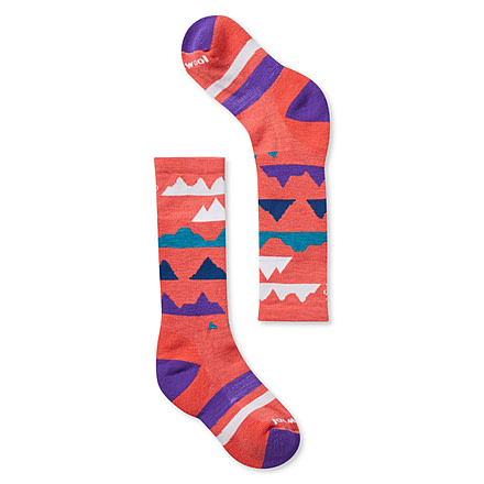 Smartwool Wintersport Mountain Socks - Kids, Bright Coral, Extra Small, SW001292494-XS