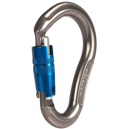SMC Jake HMS Force Twist Lock Carabiner, Grey/Blue, Small, 63021