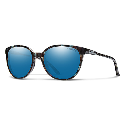 Smith Cheetah Sunglasses, Sky Tortoise Frame, ChromaPop Polarized Blue Mirror Lens, 216801JBW54QG